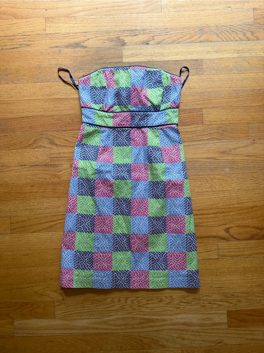 Vineyard Vines Whale Print Strapless Dress